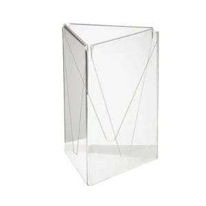 A5 Three sided Acrylic display.