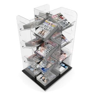 Plexiglas brochure display unit