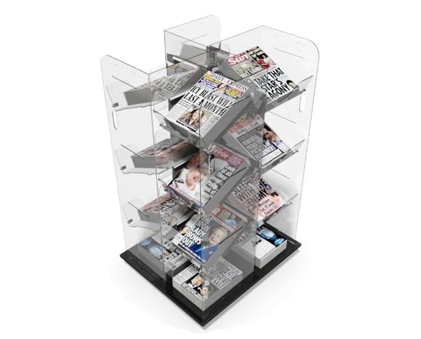 Plexiglas brochure display unit