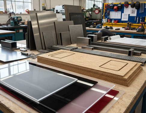 Fabrication materials South Africa acrylic MDF steel aluminium