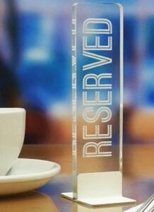 Plexiglas Table Talker